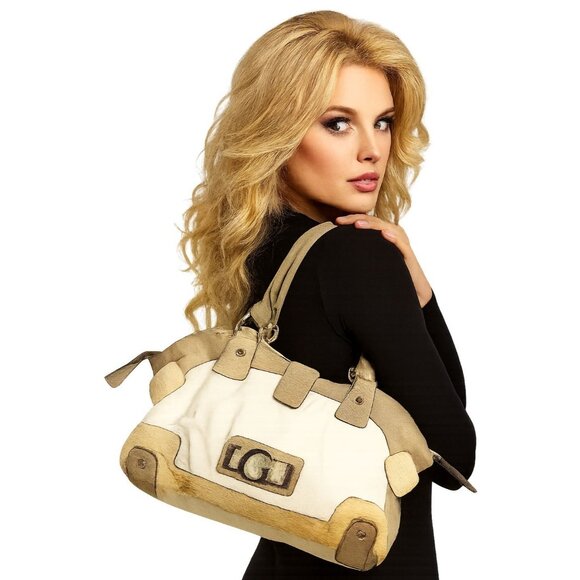 VINTAGE Guess Bag Vegan Leather Purse Shoulder Handbag Satchel WOMEN'S WOMAN'S - Picture 1 of 10